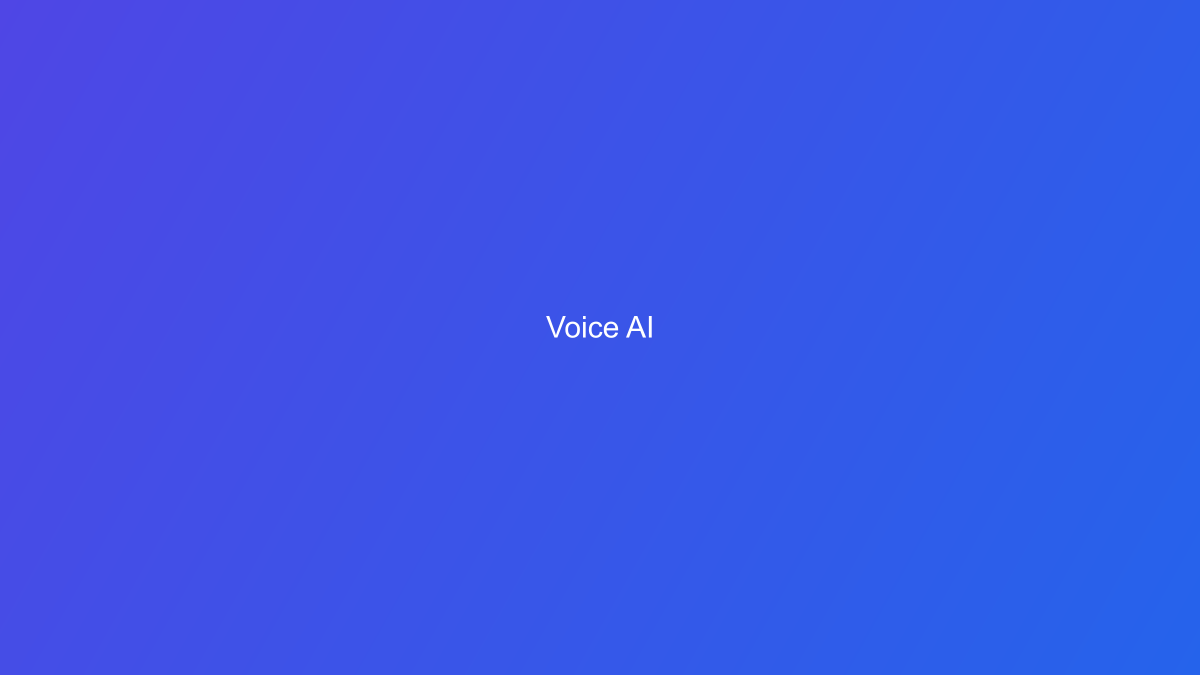 Power your AI agent with Voice AI